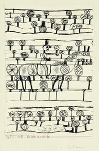 bildgrafik; Bilder inskription av Paul Klee