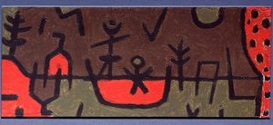 Damm i en park - Målning av Paul Klee