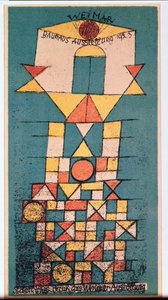 Vykort för Bauhaus-utställningen "Den sublima aspekten" av Paul Klee