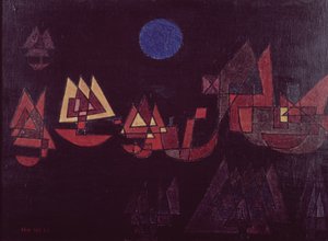 Ships in the Dark av Paul Klee