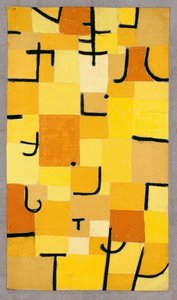 Skyltar i gult, 1937. av Paul Klee