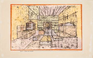 Husens utrymme, 1921. av Paul Klee