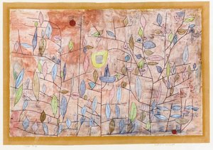 Gles bladverk; Sparlich Belaubt av Paul Klee