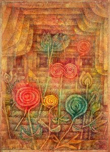 Spiral blommor av Paul Klee