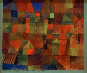 Stad med de tre kupolerna av Paul Klee