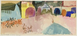 Street Cafe i Tunis av Paul Klee