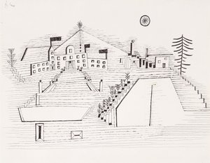 Sommarpalatset vid Beride; Sommarpalats nära Beride av Paul Klee