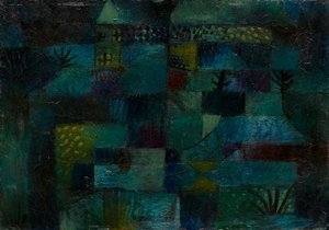 Terrasserad trädgård, 1920. av Paul Klee