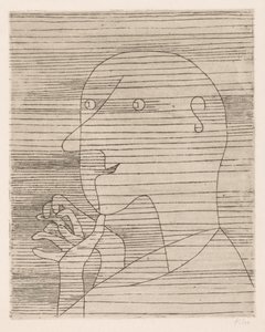 Den beräknande gamle mannen av Paul Klee