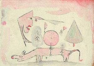 Det skamlösa djuret, 1920 av Paul Klee
