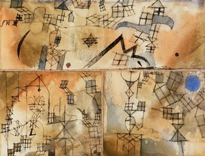 tredelad sammansättning; Tredelad komposition av Paul Klee