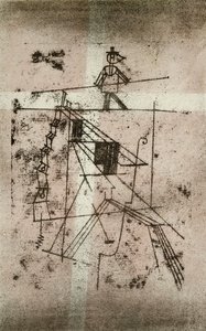 Lindansare; Seiltanzer (Kornfeld 95 IV b) av Paul Klee