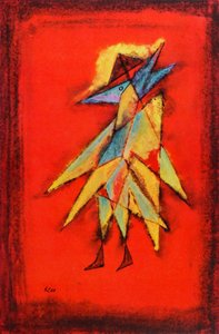 Visionary Birdman, ca 1930 (olja på duk) av Paul Klee
