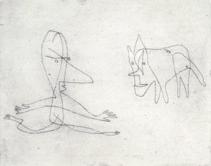 Varför springer han? av Paul Klee