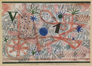 Med hjulet. av Paul Klee