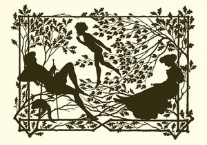 En midsommarnattsdröm, siluett av Paul Konewka