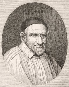 Saint Vincent De Paul 1581 - 1660. Fransk katolsk präst och helgon. Efter ett verk av Simon Francois.