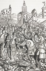 Slaget vid Auray, Frankrike, 29 september av Paul Lacroix