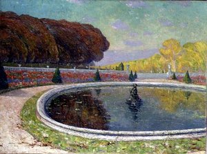 Grand Bassin (olja på duk) av Paul Leduc