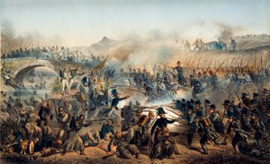 Slaget vid floden Chernaya den 16 augusti 1855, 1800-talet av Paul Levert