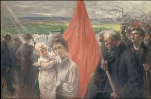 En strejk i Saint-Ouen, 1908.
