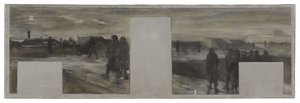 Skiss till prefektens kabinett i Paris stadshus: La garde aux remparts av Paul Louis Delance