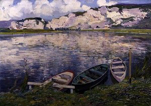 The Cliffs (olja på duk) av Paul Mathieu