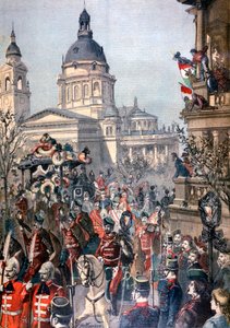Begravning av Lajos Kossuth, Budapest, 21 mars 1894.