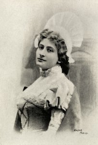 Porträtt av Lucienne Breval (fotografi) av Paul Nadar