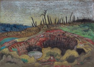 A Farm, Wytschaete av Paul Nash