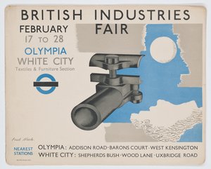 En London Underground-affisch som annonserar British Industries Fair av Paul Nash