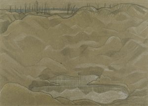 En skalkrater av Paul Nash