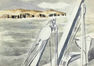 Kusten nära Gibraltar av Paul Nash