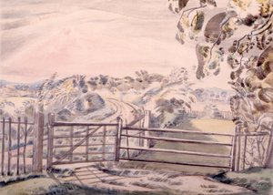 Ritning vid Oxenbridge av Paul Nash