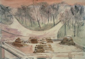 London Park, Marble Arch Defense av Paul Nash