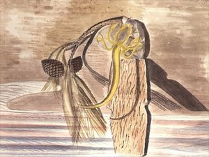 Objekt på sanden av Paul Nash