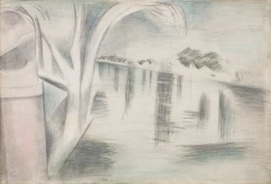 Floden och träden av Paul Nash