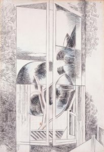Riviera fönster abstrakt av Paul Nash