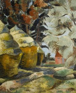 The Stackyard, ca 1925 (olja på duk)
