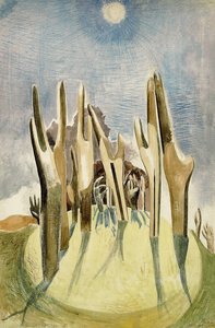 Wood on the Hill av Paul Nash