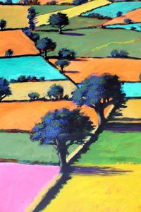 Burcome (akryl ombord) av Paul Powis