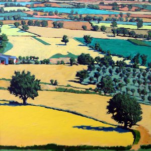 Chase end (akryl ombord) av Paul Powis