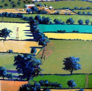 Mot Upton (akryl ombord) av Paul Powis