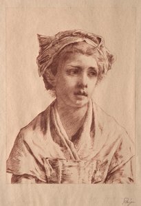 Ung dam. av Paul Rajon
