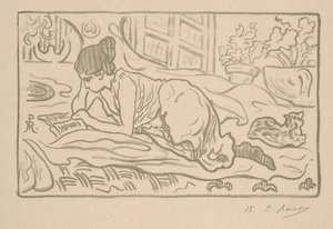 Den liggande läsaren av Paul Elie Ranson