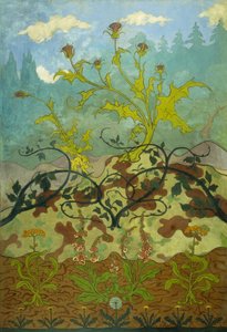 Tistels och Foxglove; Tistels och Foxgloves, 1899 av Paul Elie Ranson