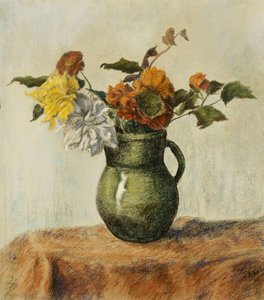 Vas med blommor; Vase de Fleurs, ca 1900 av Paul Elie Ranson