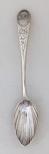 Riflerad tesked, ca 1785 (silver)