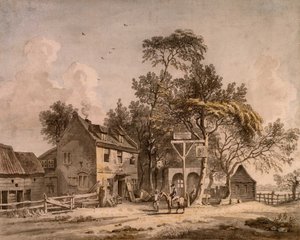 Ett offentligt hus av Paul Sandby, RA av Paul Sandby