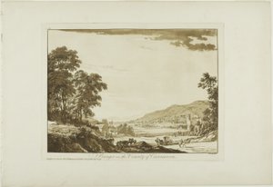 Bangor i grevskapet Caernarvon av Paul Sandby